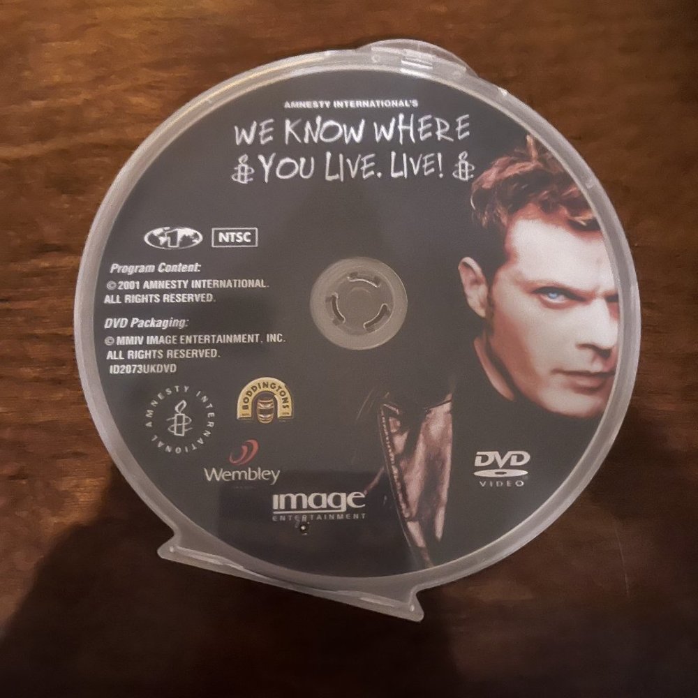 We Know Where You Live. Live! DVD